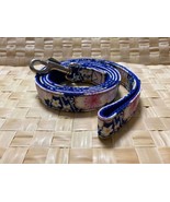 Floral Dog Leash, Plum Blossoms Pattern,Navy-Blue Color, Medium Size, Sh... - $18.70