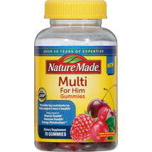 Nature Made Multi Vitamin For Him 70 Gummies Exp 01/2024 - $15.83
