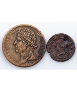1798-1825 Francia Centime E Lotto Di 5 Monete (Molto Bello, Condizione VF) - $75.07 CAD