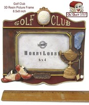 Hobby Lobby Golf Club 3D Resin Picture Frame fits 8.5x8 inch fits 6x4 pi... - $19.95