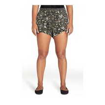 Vanilla Star Womens Boho Flyaway Floral Printed Woven Shorts Pockets, Size L NWT - £14.60 GBP