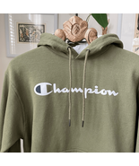 Champion Olive Green Pullover Hoodie Sweatshirt M - $25.26 CAD