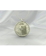 Unique Egyptian Coin Necklace , 925 Sterling Silver Handmade Pendant Jew... - $9.50 CAD+