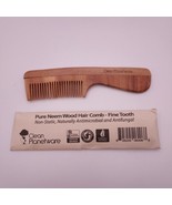 Clean Planetware Pure Neem Wood Hair Comb- FINE TOOTH - $206.80 MXN