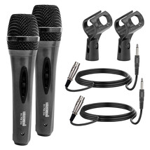 5 CORE Vocal Dynamic Cardioid Handheld Microphone 2 Pack Unidirectional Mic - £15.41 GBP