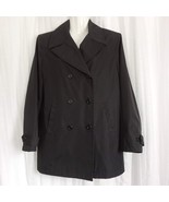GAP Trench Coat Button Front Double Breasted Lined SPY Rain Jacket Women... - $59.94 CAD