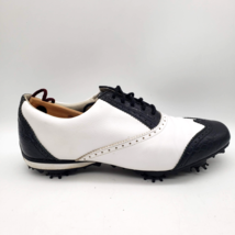 Women&#39;s Footjoy LoPro Golf Shoes 8 M Full Grain Leather Black Croc Wing Tip - $420.04 MXN