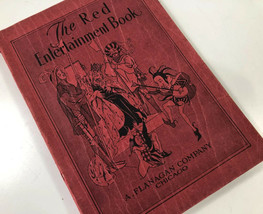 The Red Entertainment Book Theatrical Theatre School Play Flanagan Co Vtg 1937 - £11.62 GBP