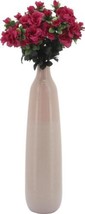 Vase Contemporary Bottle Pink Sand Glossy Gloss Ceramic - £117.20 GBP