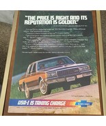 GM Chevrolet Caprice 1982 Car Auto Vintage Print Ad 8 inch Tall - $9.49
