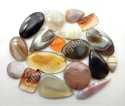 Natural Botswana Agate Gemstone Cabochon - Botswana Agate jewelry - Botswana MIX - £28.43 GBP