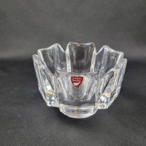Orrefors Lars Hellsten Swedish Crystal Glass Skal Scallop Bowl Signed w/... - $14.84