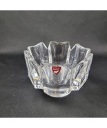Orrefors Lars Hellsten Swedish Crystal Glass Skal Scallop Bowl Signed w/... - $20.29 CAD