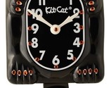 Limited Tangerine Bow/Tail  Kit-Cat Klock Swarovski Crystals Jeweled Clock - £125.49 GBP