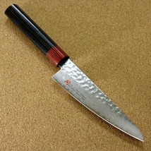 Japanese SETO ISEYA-I Kitchen Small Santoku Knife 5.3&quot; Damascus Hammered JAPAN - £81.28 GBP