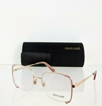 Brand New Authentic Roberto Cavalli Eyeglasses 5085 033 53mm Pink &amp; Gold Frame - £105.24 GBP