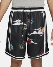 Nike Dri-Fit DNA+ Basketball Shorts Above Knee Floral DNA Black  DM8780 ... - £38.76 GBP