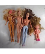 3 Nude Damaged Barbie Dolls for Parts/Repair/Custom + Sweet Treats Choco... - £6.20 GBP