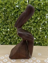 VTG Hand Carved Iron Wood Pelican Bird Sculpture Approx. 7” MCM - £11.03 GBP