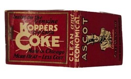 VTG Koppers Coke fuel Matchbook Cover Chicago ASCOT aromatic pipe mix to... - $3.99