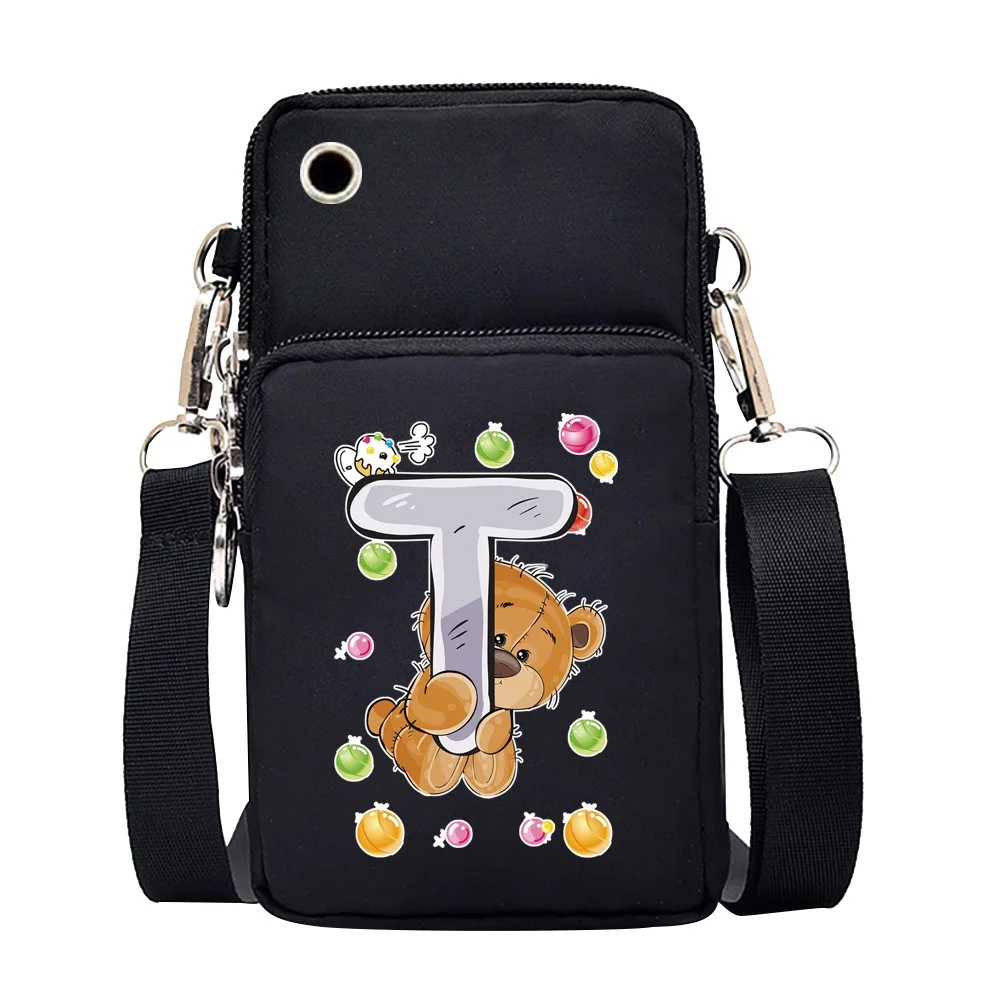 I mobile phone bag wallet coin purses wild for huawei xiaomi samsung iphone bear letter thumb200