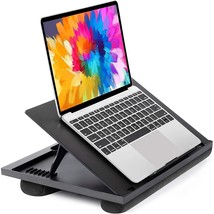 Adjustable Lap Desk - with 8 Adjustable Angles &amp; Dual Cushions Laptop St... - $37.99