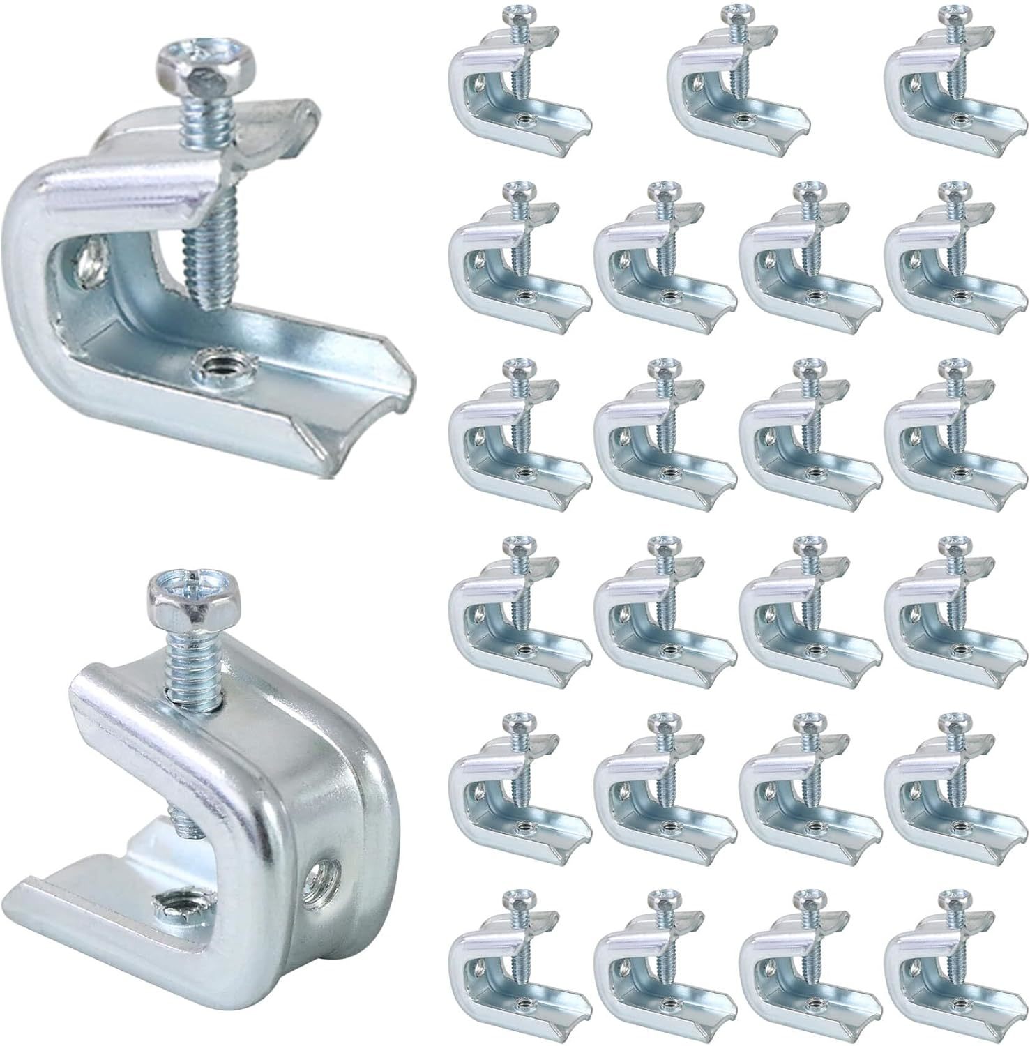 Bueyfolt 1/4&quot;-20 Beam Clamp For Threaded Wire Ring, Zinc Plated Steel, 2... - $34.98