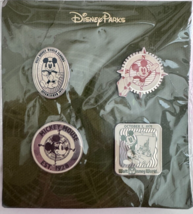 2014 Disney Mickey Mouse Walt Disney World 4 Pin Booster Set - £17.95 GBP
