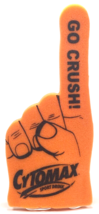 Vintage Foam Finger - CYTOMAX Sports Drink - Go Crush! - Orange - 16.5&quot; - $14.96