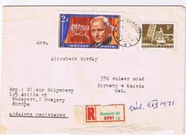 Stamps Art Hungary Envelope Budapest Musician Composer - $3.95