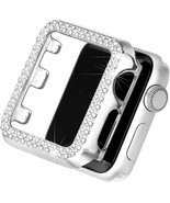 Bling Case Compatible Apple Watch Band 44mm for Series 5 4 3 2 1  Silver - £20.47 GBP
