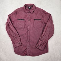 Rock Republic Shirt Mens XXL Western Long Sleeve Zip Pocket Rocker Edgy ... - £19.47 GBP