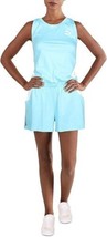 PUMA Womens Classics Cotton Romper, Medium, Milky Bluepuma White - £51.89 GBP