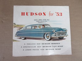 Vintage Hudson for 53 Dealer Brochure Advertisement Hudson Hornet Super ... - £43.42 GBP