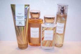 4 Piece Bath and Body Works Twinkling Nights Set Lotion, Cream, Shower Gel, Mist - £43.90 GBP