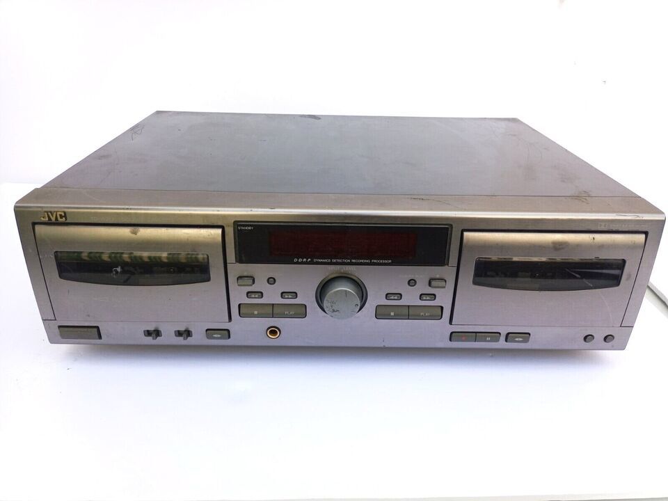 *MISSING POWER CORD* JVC TD-W217 DOUBLE CASSETTE DECK PLAYER RECORDER ST... - $22.30