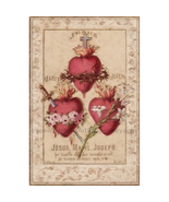 Hearts of the Holy Family – print – Including the Heart of St. Joseph - £8.50 GBP+
