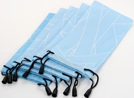 5pcs Blue Soft Pouch Bag Case Sunglasses Eyeglasses Glasses iPhone Smart... - €5,08 EUR