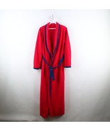 Vintage 70s Streetwear Womens Medium Distressed Belted Velour Bath Robe ... - £30.92 GBP
