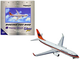 Boeing 737-800 Commercial Aircraft Hapag-Lloyd White w Orange Blue Stripes 1/400 - £42.84 GBP