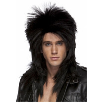 Adult Men&#39;s Women&#39;s 80&#39;s Spiky Heavy Metal Rock Hesher Motley Crue Costume Wig - £24.31 GBP