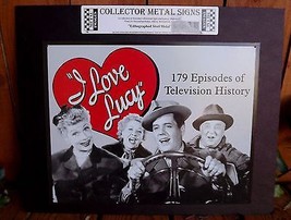  I Love Lucy Poster Tin Sign Metal TV Television Show Wall Hanging  - £14.01 GBP