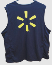 Walmart Employees Associate Uniform Full Zip Stores Retail Blue Vest 2XL - $20.36