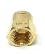 Lead-Free G Thread (Metric BSPP) Female to NPT Female Adapter (1/2&quot; x 1/2&quot;) - $15.04