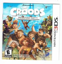 Nintendo 3DS The Croods Prehistoric Party Instruction Manual only - $4.90