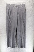 Austin Reed Grey Pleated Wool Pants, Plus VTG sz 34&quot; x 30&quot; - £23.46 GBP