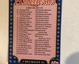 Checklist Americana Trading Card Starline #248 - $1.97