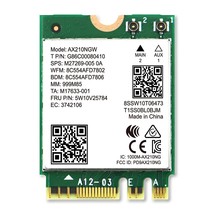 802.11Ax Wifi 6E Ax210Ngw Ngff M2 Interface Wifi Card-Wifi 6E 5400Mbps (2.4Ghz 5 - £38.36 GBP