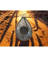 German Silver Oxidized Silver Pendant 54mm - 1 Pendant   - $3.95