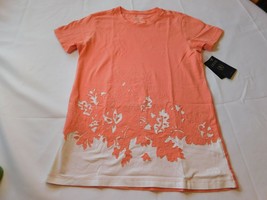 Izod Women&#39;s Ladies Short Sleeve T Shirt XS xsmall Guava Peach NWT - £20.26 GBP
